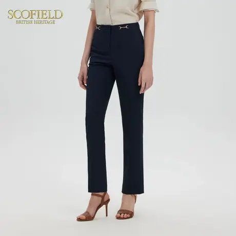 Scofield女装商务修身九分西装裤高腰直筒正装裤2025夏季新品商品大图