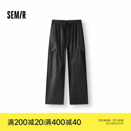 [商场同款]森马休闲裤男宽松直筒工装裤复古做旧2025秋季新款长裤商品大图