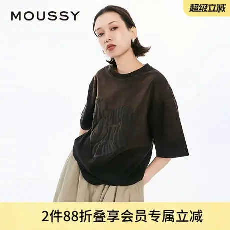 MOUSSY 夏季美式辣妹风oversize短袖T恤女028HSZ90-1171图片