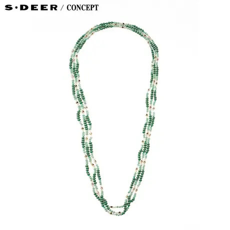 【新品】sdeer 圣迪奥女装清新色泽串珠装饰项链S16384368图片