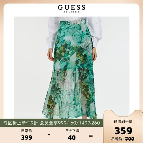 GUESS 女士自然园艺风半身裙W2GD40WEL02商品大图