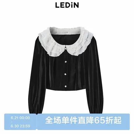 乐町可拆卸娃娃领上衣春季新款外套女C1CDE1308商品大图