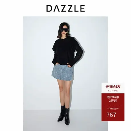DAZZLE地素奥莱 毛衣春秋女装针织套衫上衣图片