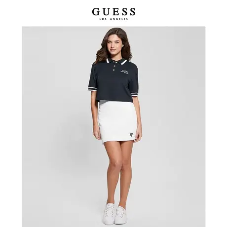 【38上新季】GUESS24年新款春季女士时尚简约经典纯白百搭半身裙图片