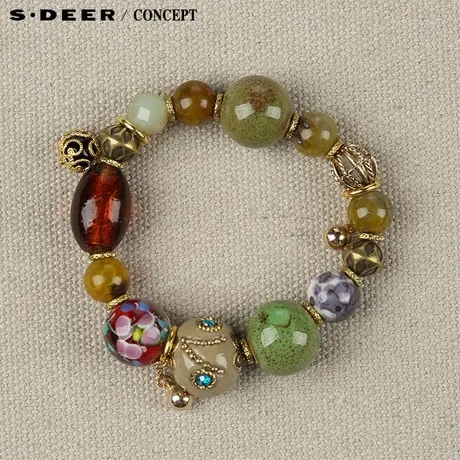 【新品】sdeer圣迪奥专柜正品泰式光泽彩珠手链5284364图片