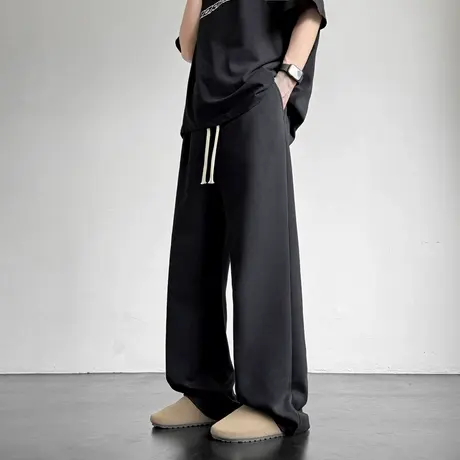 回力休闲裤子男士夏季薄款2025新款宽松运动裤子阔腿直筒男生卫裤商品大图