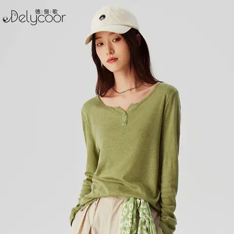 防晒罩衫女莱赛尔天丝长袖t恤夏季2025新款设计感v领薄款冰丝上衣图片