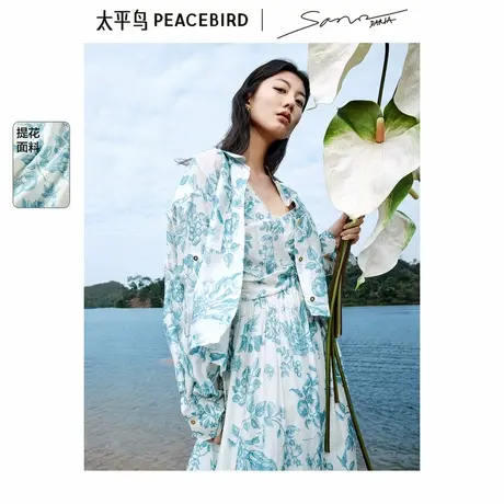 【商场同款】太平鸟2025夏季新款Daria Song联名衬衫A1CAF2407商品大图