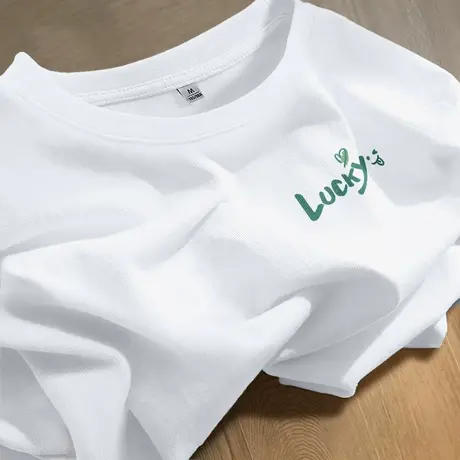 KV真维斯白色短袖女t恤2025新款夏季 休闲风纯棉百搭通勤宽松上衣商品大图