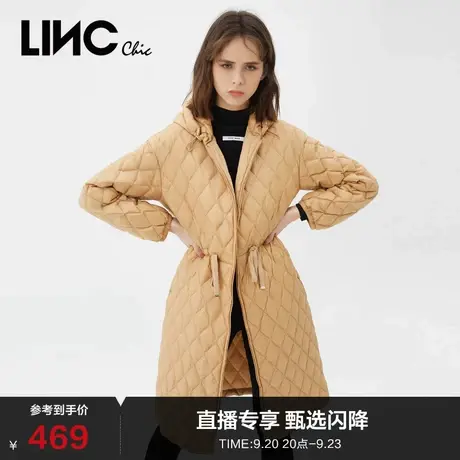 LINCCHIC金羽杰羽绒服女长款轻薄羽绒服女冬季外套Y21803450Y商品大图