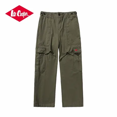 Lee Cooper/李库珀 夏季男士宽松工装裤直筒多口袋休闲牛仔阔腿裤图片