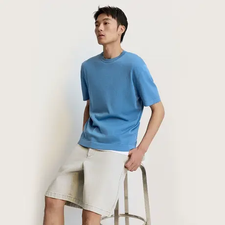 TRENDIANO纯棉水洗牛仔短裤男士裤子1ST2060960图片