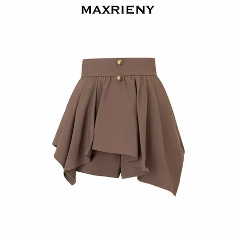 【奥莱】MAXRIENY棕咖不规则半裙商品大图
