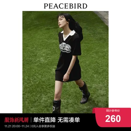 【商场同款】太平鸟女装2023夏季新款美式POLO领连衣裙A3FAD2421图片