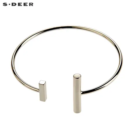sdeer圣迪奥2019夏装新款真金电镀T字开口手环手链S19284335图片