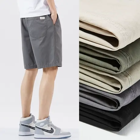 汉斯卡工装短裤男夏季潮牌宽松直筒休闲中裤百搭外穿运动五分裤男图片