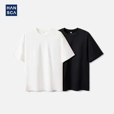 hansca 轻户外三防奈良面料短袖t恤男2025年夏季双面凉感透气上衣商品大图