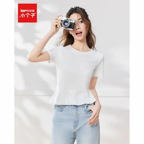 IEF/爱依服T恤短袖2025夏季新款韩版时尚小众设计感通勤百搭上衣图片