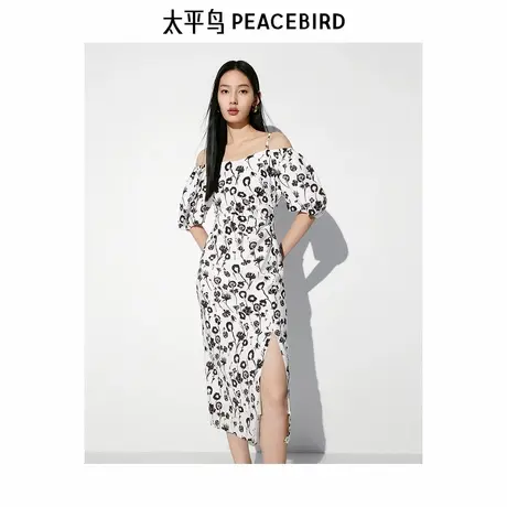 【来了就好】太平鸟气质两穿连衣裙图片