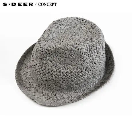 sdeer圣迪奥秋俏皮英伦范翻卷边檐女帽S16283669图片