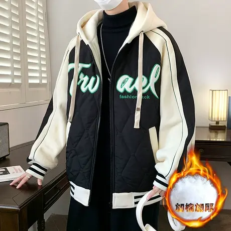 秋冬季青少年潮牌外套12岁男孩初高中学生13棒球服15大童夹克上衣商品大图