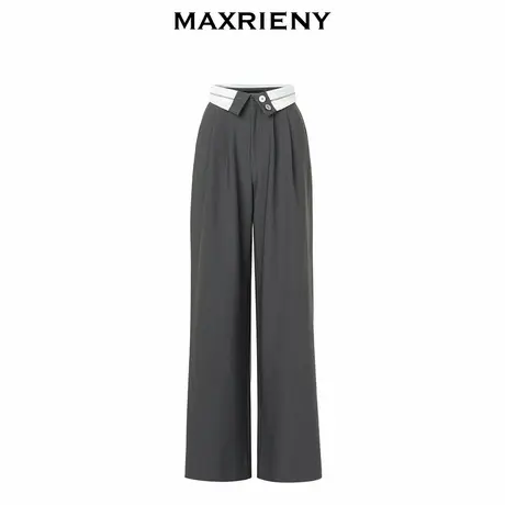 【奥莱】MAXRIENY垂坠感阔腿裤风西裤女商品大图