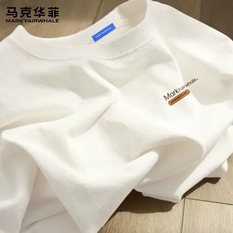 【重磅纯棉】马克华菲休闲半袖t恤男2025新款夏季美式宽松上衣潮X图片