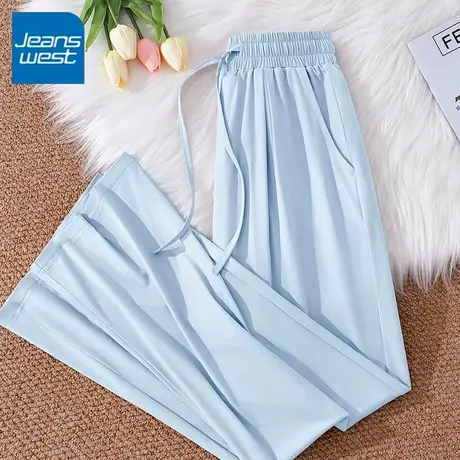 KV真维斯凉感防晒裤子女2025新款休闲好看高级感女士夏季薄款裤子商品大图