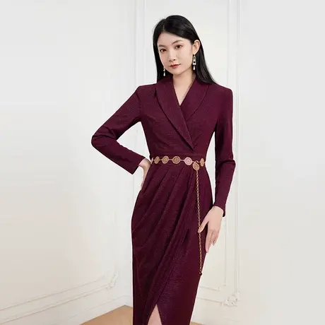 希区瑞普气质赫本风法式连衣裙女高级感收腰显瘦新款春中长款商品大图