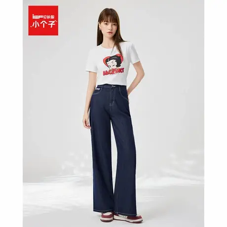IEF/爱依服2025夏季新款宽松丹宁显瘦百搭流行日常穿搭牛仔阔腿裤商品大图
