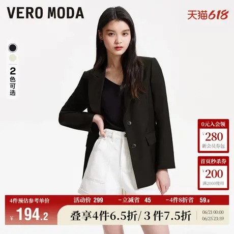 Vero Moda奥莱西装外套女春秋新款时尚气质休闲显瘦通勤气质上衣商品大图
