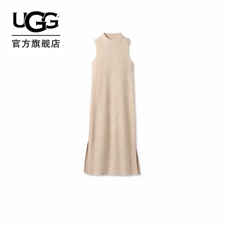UGG秋季新款女士时尚舒适纯色无袖罗纹轻质直筒针织连衣裙1171611商品大图