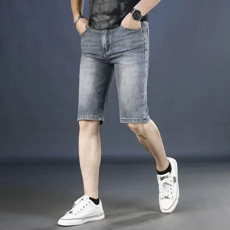 2025夏季新款男士牛仔短裤商品大图