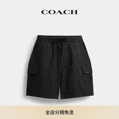 COACH/蔻驰男士经典标志短裤图片