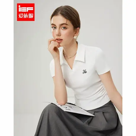 IEF/爱依服【DNA系列】2025夏季新款美式简约休闲风通勤百搭T恤图片