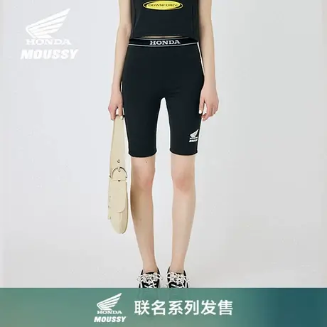 【HONDA】MOUSSY 2025夏季新品LOGO边运动针织裤女010ISL01-5931商品大图