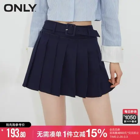 ONLY冬季时尚百搭甜美少女短款百褶半身裙女|123216027图片