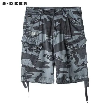 sdeerhe圣迪奥男装时尚休闲舒适个性多口袋抽绳中裤H15270727图片