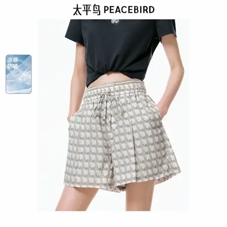 【商场同款】太平鸟女装2025年夏季新款休闲中短裤A3GCF2316商品大图