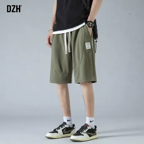 男士夏季直筒运动短裤男2025新款男裤外穿休闲五分裤潮牌垂感裤子商品大图