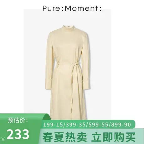 Pure:🥕Moment连衣裙年春秋新款复古甜美温柔裙子女商品大图