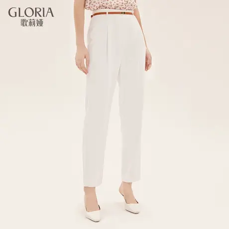 【现货】歌莉娅秋季新款配送皮带锥形裤1A7C1R030图片