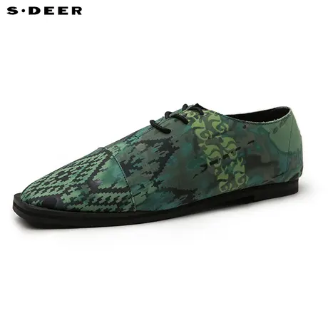 s.deer【商场同款】圣迪奥抽象现代数码印花浅口休闲鞋S16283999图片