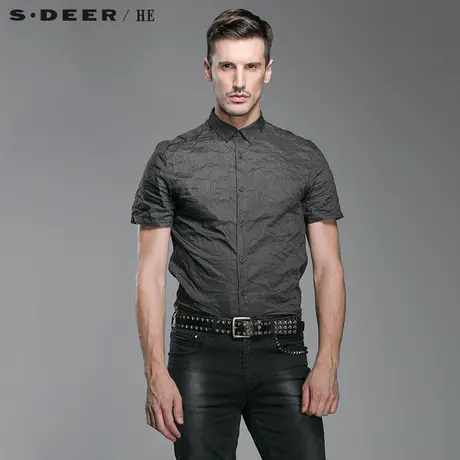 S.Deer/He【惠】 圣迪奥竖条纹商务衬衫H14270447图片