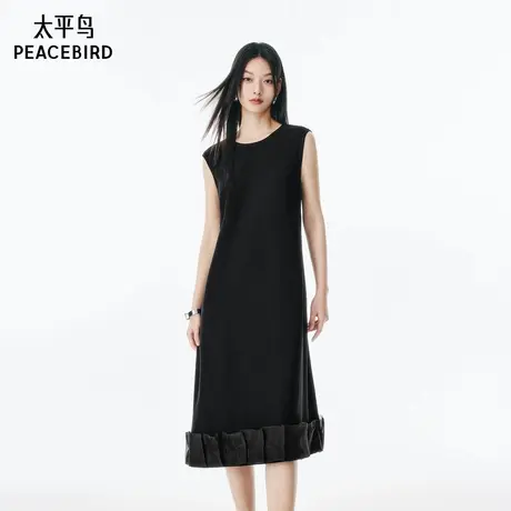 【商场同款】太平鸟女装2025年夏季新款蓬松连衣裙A1FAF2727商品大图