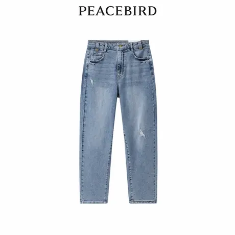 【商场同款】太平鸟女装年秋季新款小哈伦牛仔裤A1HAD2101商品大图