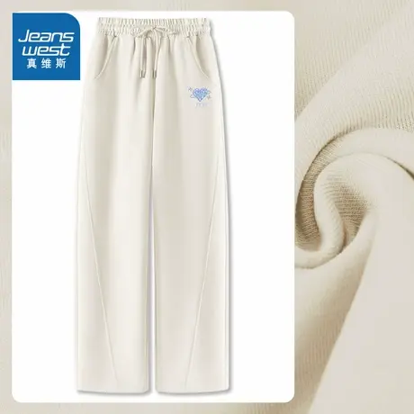 JR真维斯休闲运动裤女2025新款春秋季窄版香蕉裤宽松显瘦春季长裤商品大图