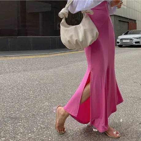 韩国东大门时尚舒适性感潮流2021新款甜美气质修身包臀鱼尾半身裙商品大图