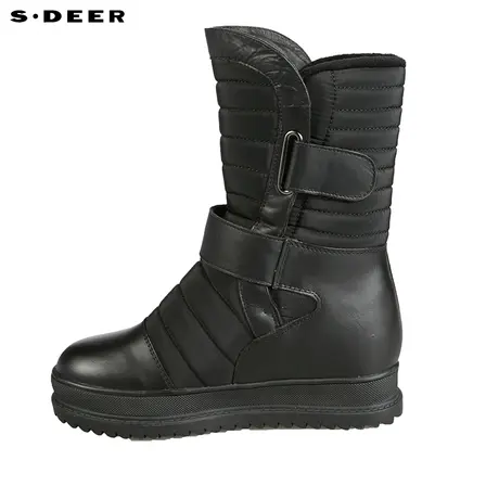 s.deer【新品】圣迪奥女装秋冬新款休闲保暖女靴S14483941图片