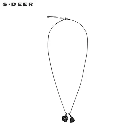 sdeer圣迪奥女装 趣味莲蓬花朵吊坠装饰项链S19184364图片
